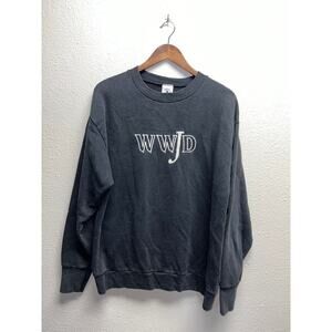 Vintage WWJD Sweatshirt What Would Jesus Do Crewneck Delta 90s 1990s Large